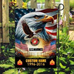 Premium Custom Name, Rank USMC Flag VPVC110203, Gift For Marine Veteran, American Flag, Patriotic Flag, Garden Flag, House Flag, Best Gifts On Father's Day, Independence Day, Veterans Day. 3 1742972339822.jpg