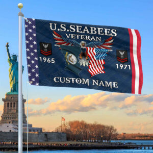 US Seabees Custom Grommet Flag VPVC109309, Gifts For Seabees Veteran, Best Gifts On Father’s Day, Armed Forces Day, Independence Day, Veterans Day.
