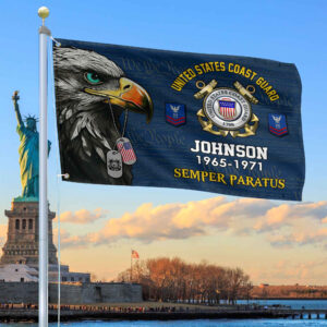 USCG Custom Grommet Flag VPVC108805, Gifts For Coast Guard Veteran, Best Gifts On Father’s Day, Armed Forces Day, Independence Day, Veterans Day.