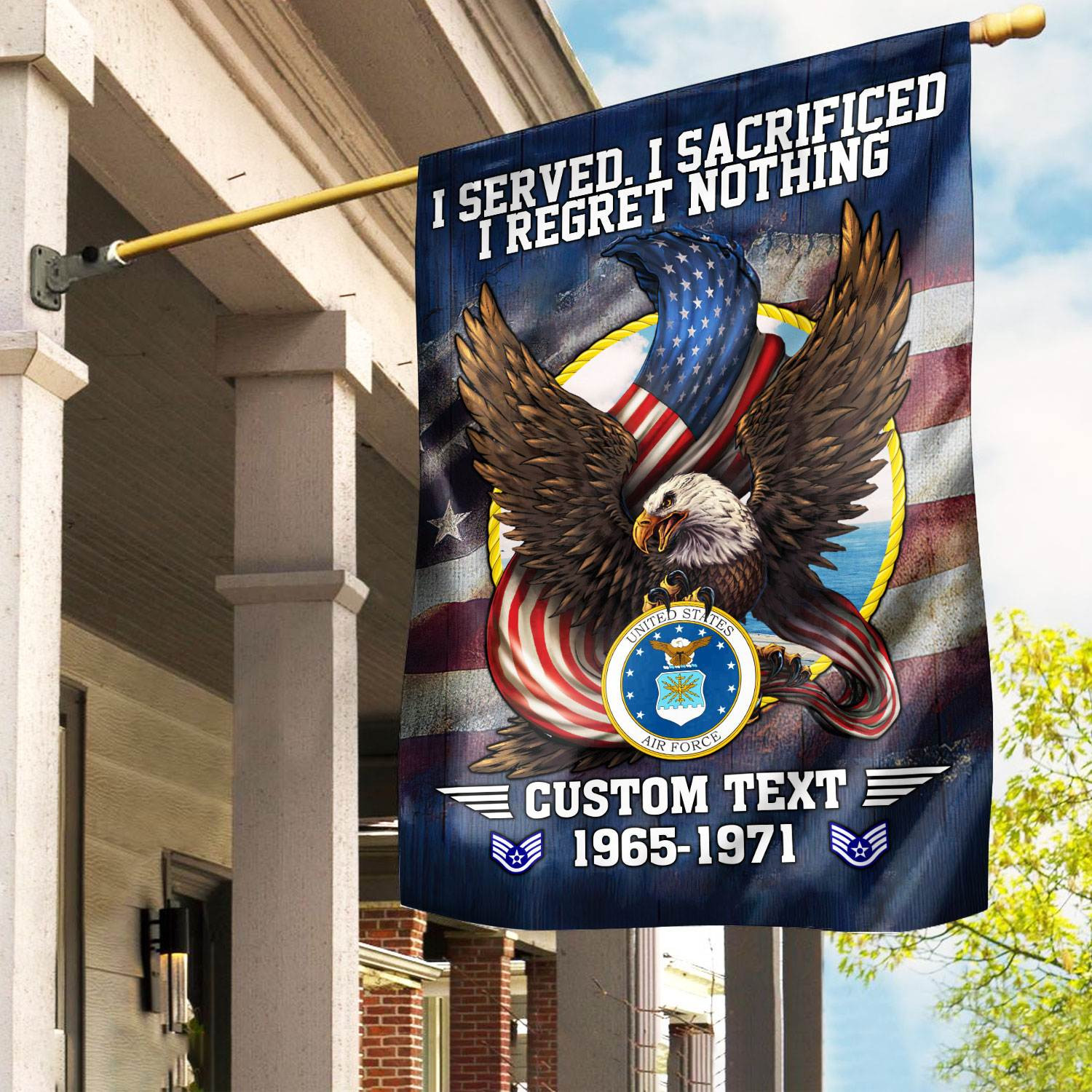 Premium Custom USAF Flag VPVC110604, Gift For Air Force Veteran, American Flag, Patriotic Flag, Garden Flag, House Flag Premium Custom USAF Flag VPVC110604, Gift For Air Force Veteran, American Flag, Patriotic Flag, Garden Flag, House Flag