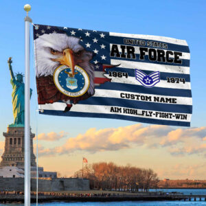 Premium Custom USAF Grommet Flag VPVC108712, Gifts For Air Force Veteran, Best Gifts On Father’s Day, Armed Forces Day, Independence Day, Veterans Day.