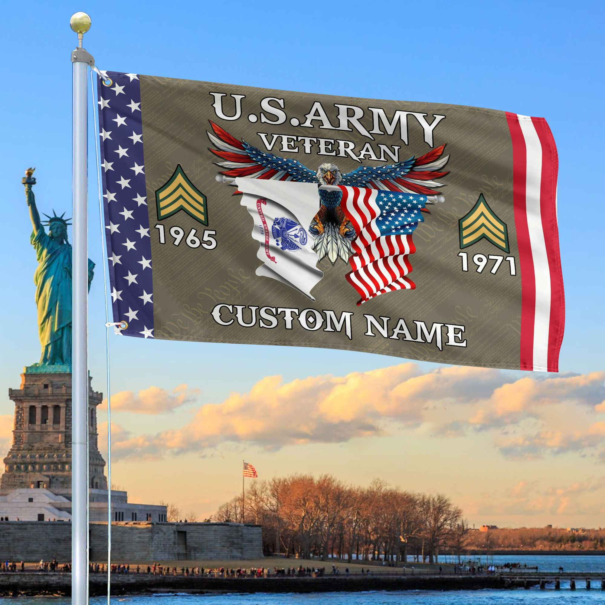 US Army Custom Grommet Flag VPVC109310, Gifts For Army Veteran, Best Gifts On Father’s Day, Armed Forces Day, Independence Day, Veterans Day. US Army Custom Grommet Flag VPVC109310, Gifts For Army Veteran, Best Gifts On Father’s Day, Armed Forces Day, Independence Day, Veterans Day.
