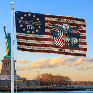 Premium Custom US Navy Grommet Flag VPVC105202, Gift For Navy Veteran, Best Gifts On Father’s Day, Memorial Day, Independence Day, Veterans Day.