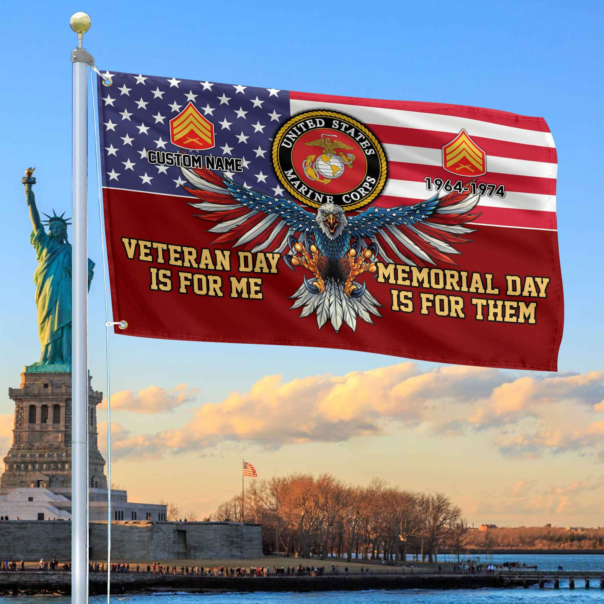 USMC Custom Grommet Flag VPVC106803, Gifts For Marine Veteran, Best Gifts On Father’s Day, Armed Forces Day, Independence Day, Veterans Day. USMC Custom Grommet Flag VPVC106803, Gifts For Marine Veteran, Best Gifts On Father’s Day, Armed Forces Day, Independence Day, Veterans Day.
