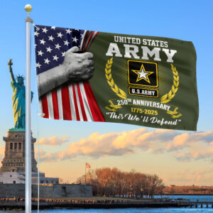 Premium 250th Anniversary Of The Army Grommet Flag VPVC120038, Gifts For Army Veteran, Best Gifts On Father’s Day, Veterans Day.