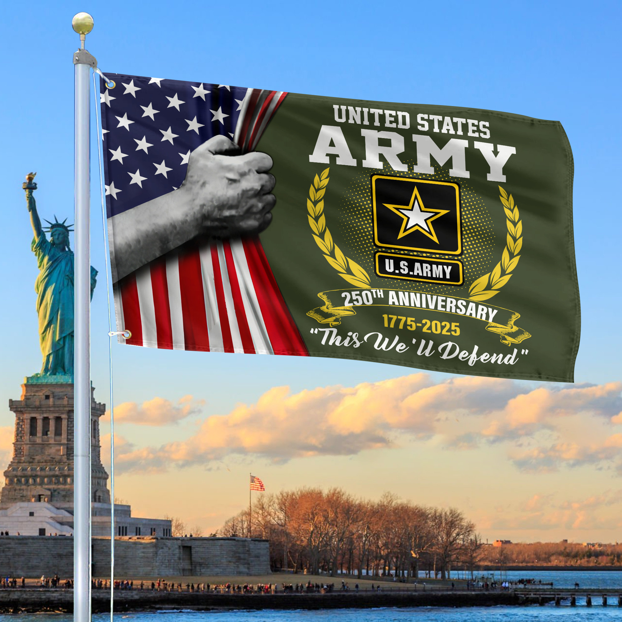 Premium 250th Anniversary Of The Army Grommet Flag VPVC120038, Gifts For Army Veteran, Best Gifts On Father’s Day, Veterans Day. Premium 250th Anniversary Of The Army Grommet Flag VPVC120038, Gifts For Army Veteran, Best Gifts On Father’s Day, Veterans Day.