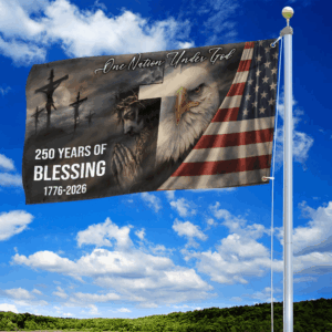 Premium America 250th Anniversary Grommet Flag VPVC120115, America 250th Flag, America 250th Birthday, Best Gifts On Independence Day, Veterans Day. 1 1773998139793.png