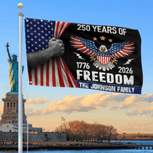 Premium Custom America 250th Anniversary Grommet Flag VPVC120172, America 250th Flag, America 250th Birthday, Best Gifts On Independence Day, Veterans Day.