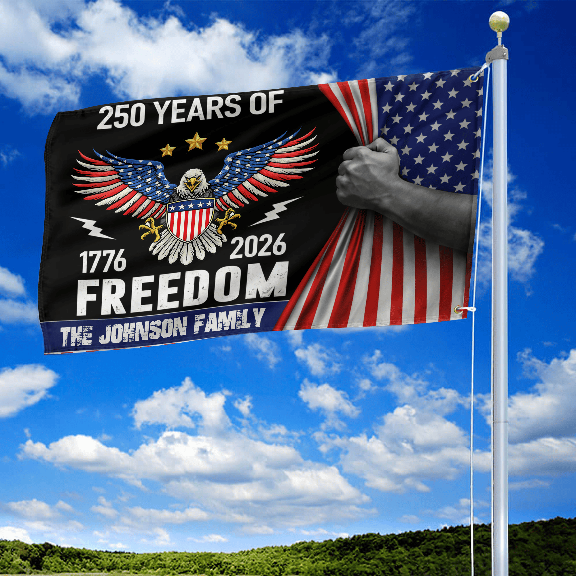 Premium Custom America 250th Anniversary Grommet Flag VPVC120172, America 250th Flag, America 250th Birthday, Best Gifts On Independence Day, Veterans Day. Premium Custom America 250th Anniversary Grommet Flag VPVC120172, America 250th Flag, America 250th Birthday, Best Gifts On Independence Day, Veterans Day.