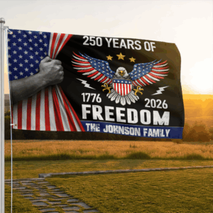 Premium Custom America 250th Anniversary Grommet Flag VPVC120172, America 250th Flag, America 250th Birthday, Best Gifts On Independence Day, Veterans Day. 2 1775997858585.png