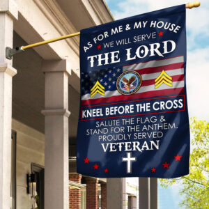 Premium Custom US Veteran Flag VPVC110007, Gifts For US Veteran, American Flag, Patriotic Flag, Garden Flag, House Flag, Best Gifts On Father’s Day, Independence Day, Veterans Day.