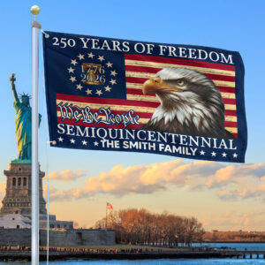 Premium Custom America 250th Anniversary Grommet Flag VPVC120078, America 250th Flag, America 250th Birthday, Best Gifts On Independence Day, Veterans Day.
