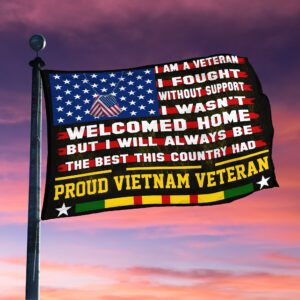 Proud Vietnam Veteran Grommet Flag TVN190205