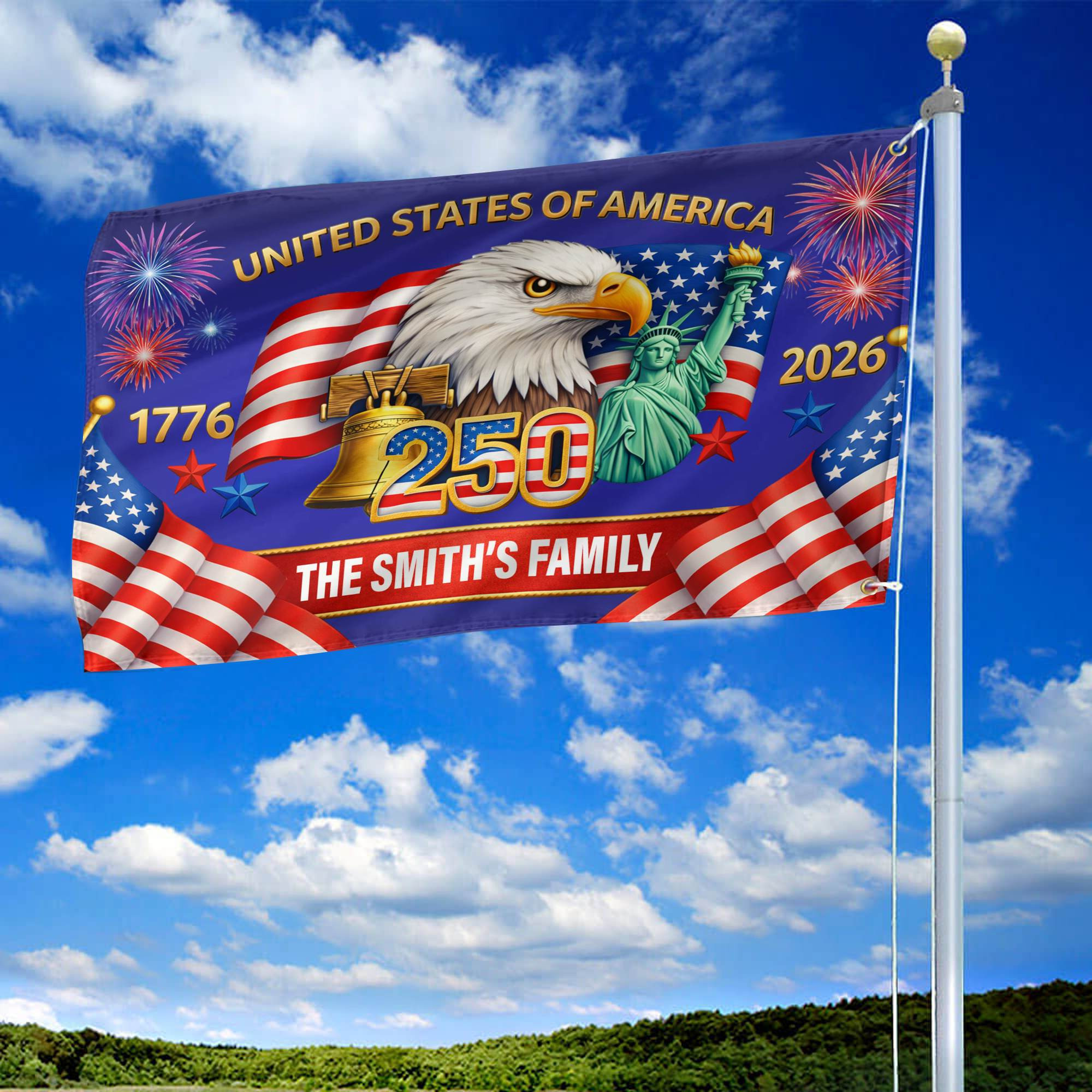 Premium America 250th Anniversary Grommet Flag VPVC120136, America 250th Flag, America 250th Birthday, Best Gifts For Independence Day, Veterans Day. Premium America 250th Anniversary Grommet Flag VPVC120136, America 250th Flag, America 250th Birthday, Best Gifts For Independence Day, Veterans Day.