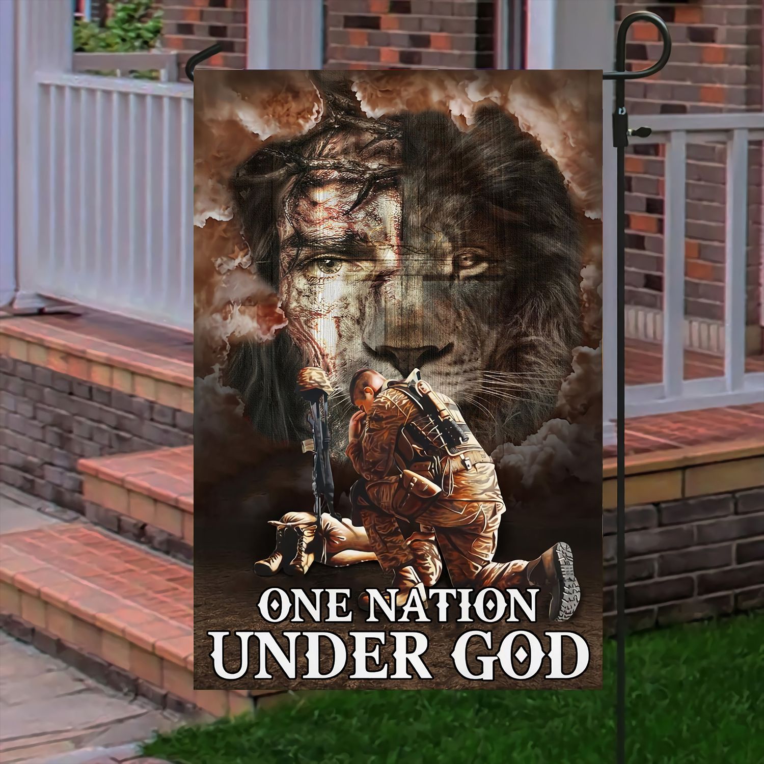 One Nation Under God Veteran Flag TVN221001 One Nation Under God Veteran Flag TVN221001