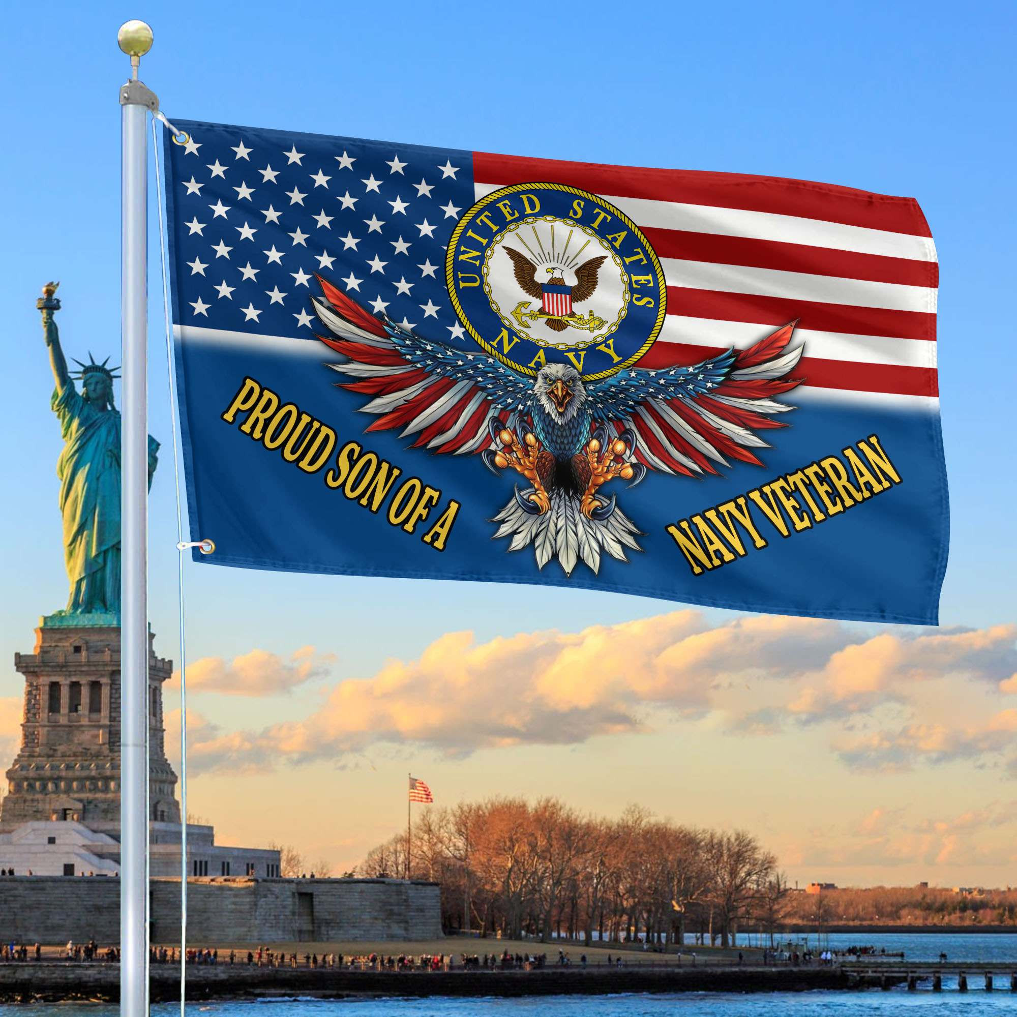 Premium Proud Son Of A Navy Veteran Grommet Flag CPVC140810, Best Gifts On Father’s Day, Independence Day, Veterans Day. Premium Proud Son Of A Navy Veteran Grommet Flag CPVC140810, Best Gifts On Father’s Day, Independence Day, Veterans Day.