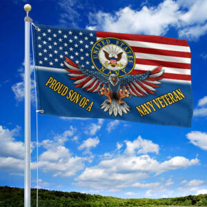 Premium Proud Son Of A Navy Veteran Grommet Flag CPVC140810, Best Gifts On Father's Day, Independence Day, Veterans Day. 1 1755156632469.jpg
