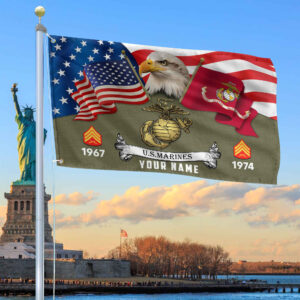 Premium Custom USMC Grommet Flag VPVC105311, Gifts For Marine Veteran, Best Gifts On Father’s Day, Armed Forces Day, Independence Day, Veterans Day.
