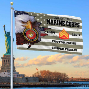 Premium Custom USMC Grommet Flag VPVC108711, Gifts For Marine Veteran, Best Gifts On Father’s Day, Armed Forces Day, Independence Day, Veterans Day.