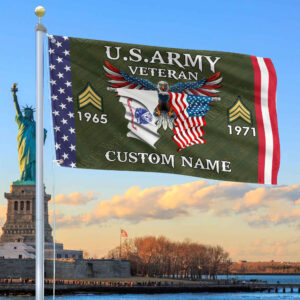 US Army Custom Grommet Flag VPVC109301, Gifts For Army Veteran, Best Gifts On Father’s Day, Armed Forces Day, Independence Day, Veterans Day.
