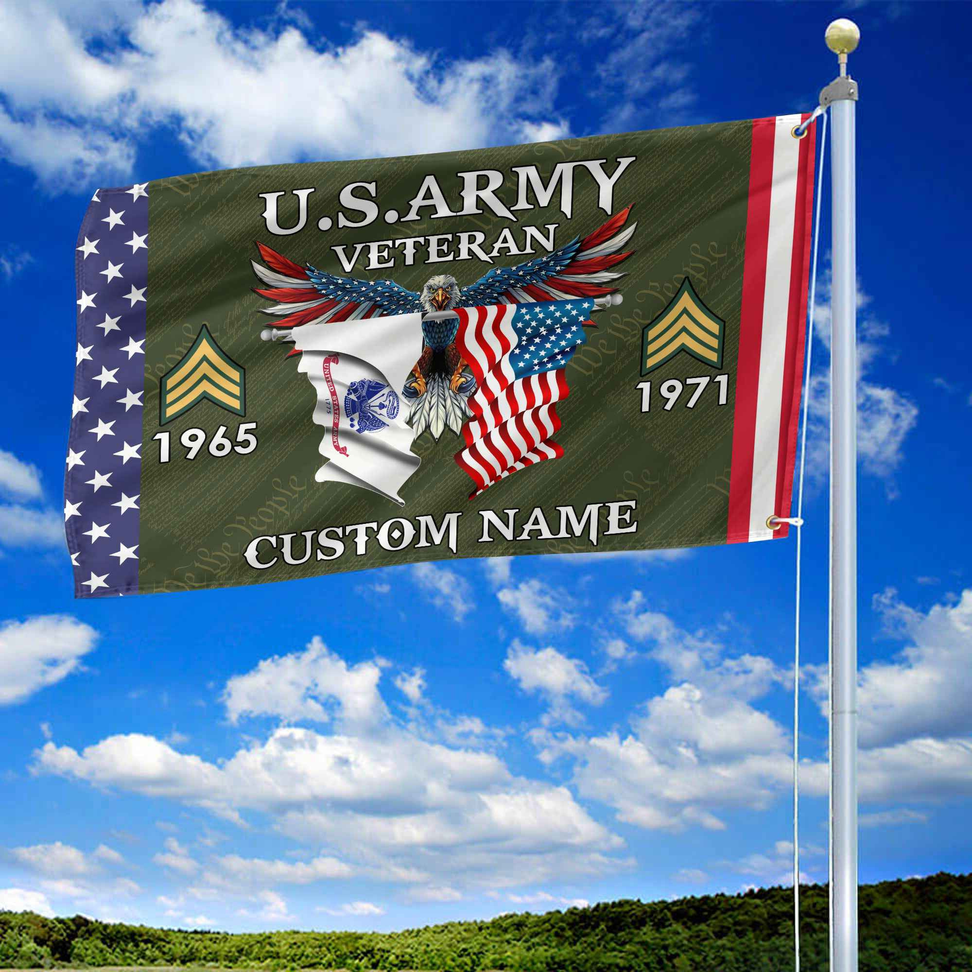 US Army Custom Grommet Flag VPVC109301, Gifts For Army Veteran, Best Gifts On Father’s Day, Armed Forces Day, Independence Day, Veterans Day. US Army Custom Grommet Flag VPVC109301, Gifts For Army Veteran, Best Gifts On Father’s Day, Armed Forces Day, Independence Day, Veterans Day.