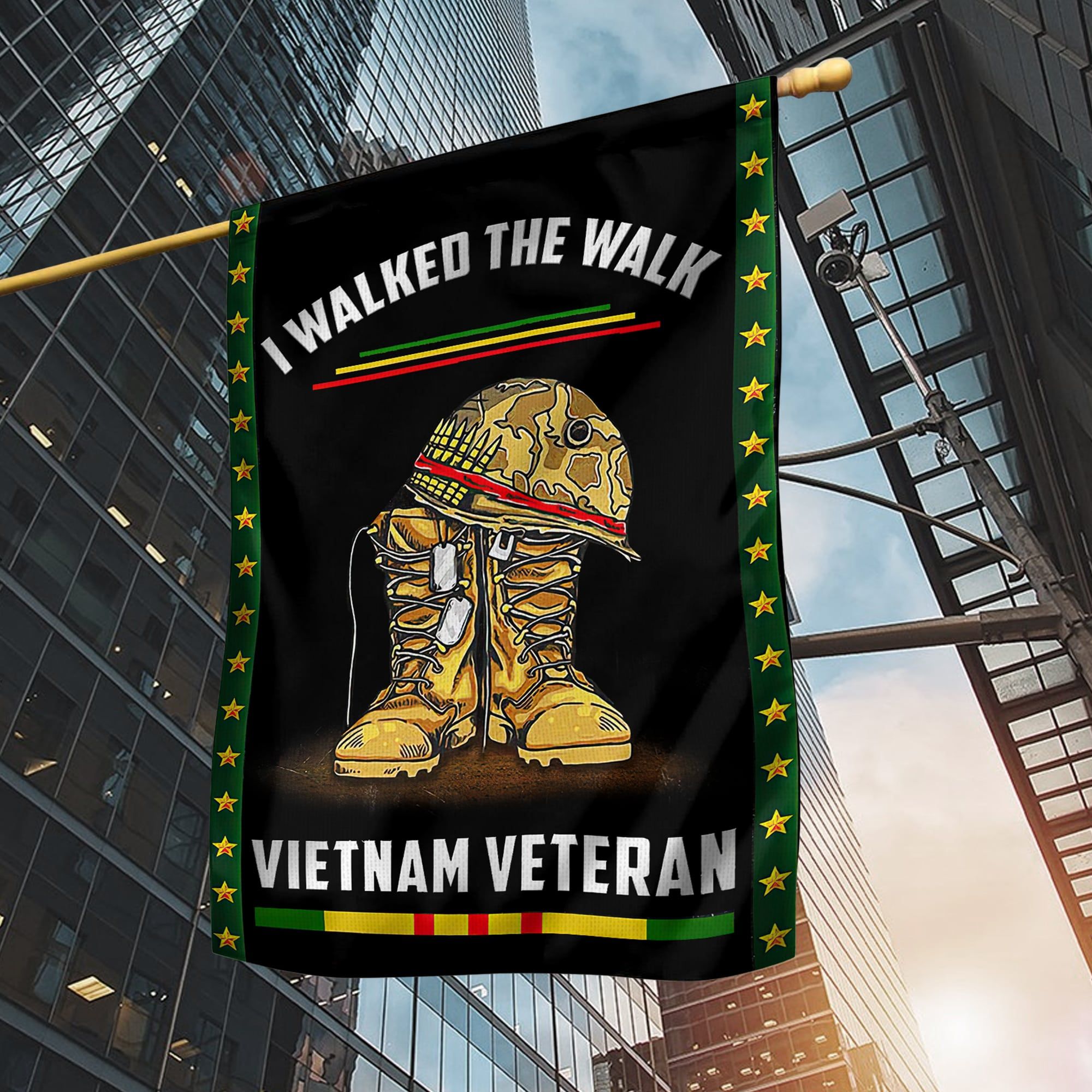 Premium I Walked The Walk Vietnam Veteran Flag TVN201003 Premium I Walked The Walk Vietnam Veteran Flag TVN201003