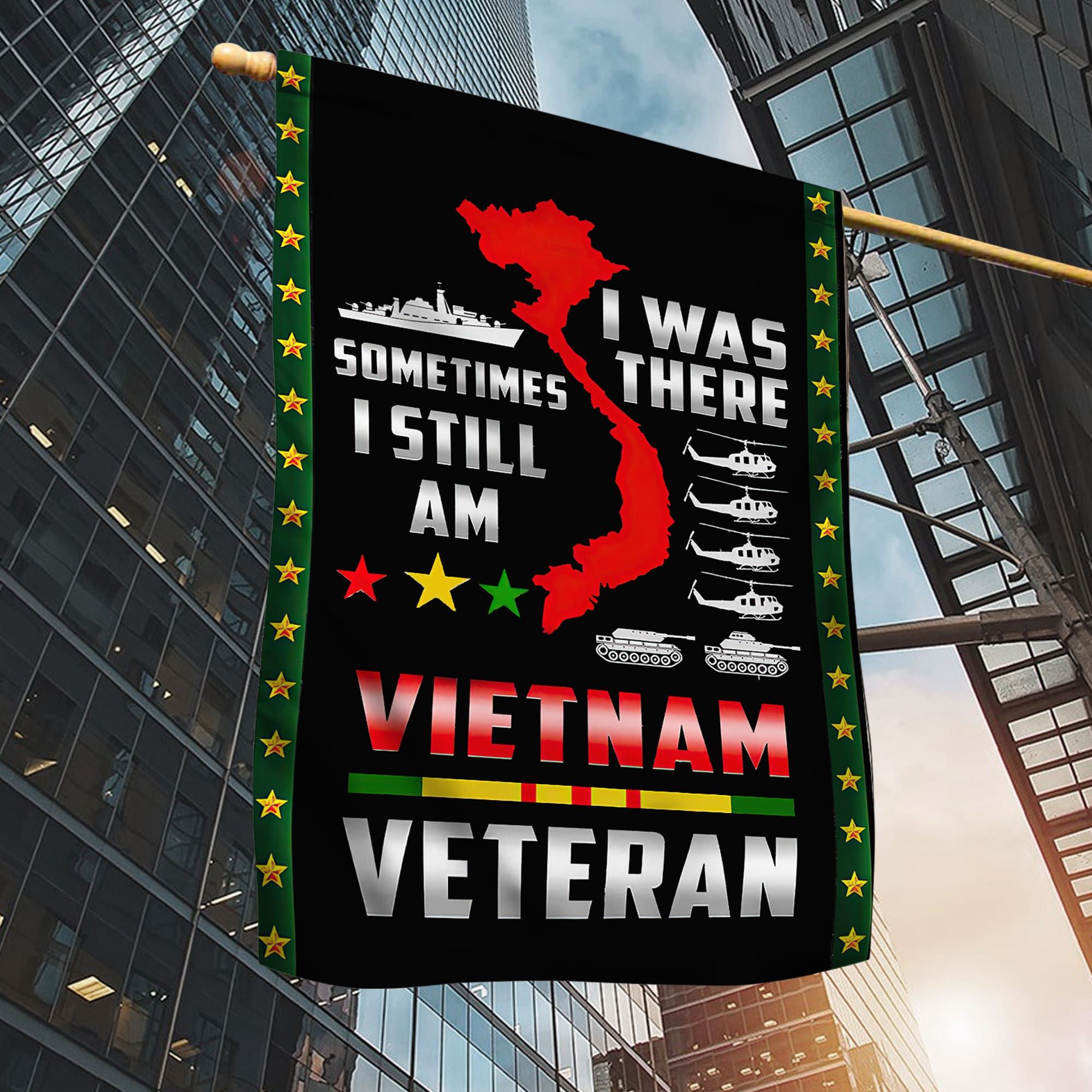 Premium I Walked The Walk Vietnam Veteran Flag TVN201003 Premium I Walked The Walk Vietnam Veteran Flag TVN201003