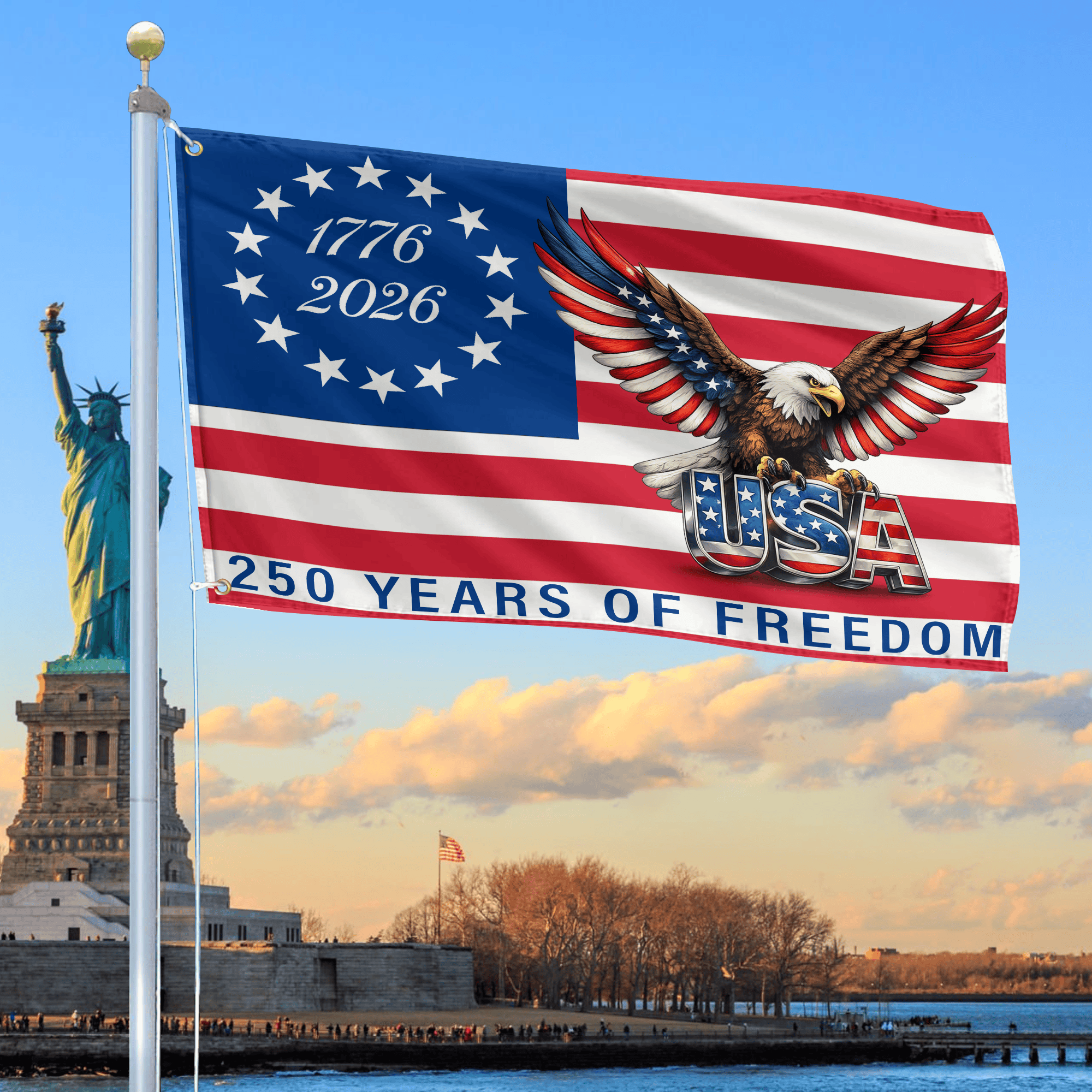 Premium America 250th Anniversary Grommet Flag VPVC120125, America 250th Flag, America 250th Birthday, Best Gifts On Independence Day, Veterans Day. Premium America 250th Anniversary Grommet Flag VPVC120125, America 250th Flag, America 250th Birthday, Best Gifts On Independence Day, Veterans Day.