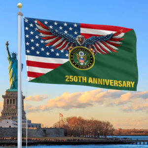 Premium 250th Anniversary Of The Army Grommet Flag VPVC120058, Gifts For Army Veteran, Best Gifts On Father’s Day, Veterans Day.