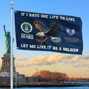 Unique Custom USAF Grommet Flag VPVC108212, Gift For Air Force Veteran, Gifts For Dad, For Husband, Best Gifts On Father’s Day, Independence Day, Veterans Day.