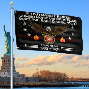 Premium Custom USMC Grommet Flag, Gift For Marine Veteran VPVC104903, Gifts For Dad, For Husband, Best Gifts On Father’s Day, Independence Day, Veterans Day.