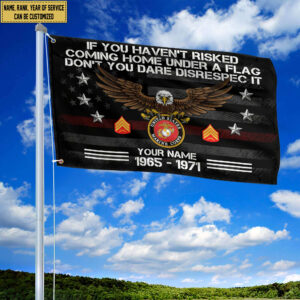 Premium Custom USMC Grommet Flag, Gift For Marine Veteran VPVC104903, Gifts For Dad, For Husband, Best Gifts On Father's Day, Independence Day, Veterans Day. 1 1741165026044.jpg