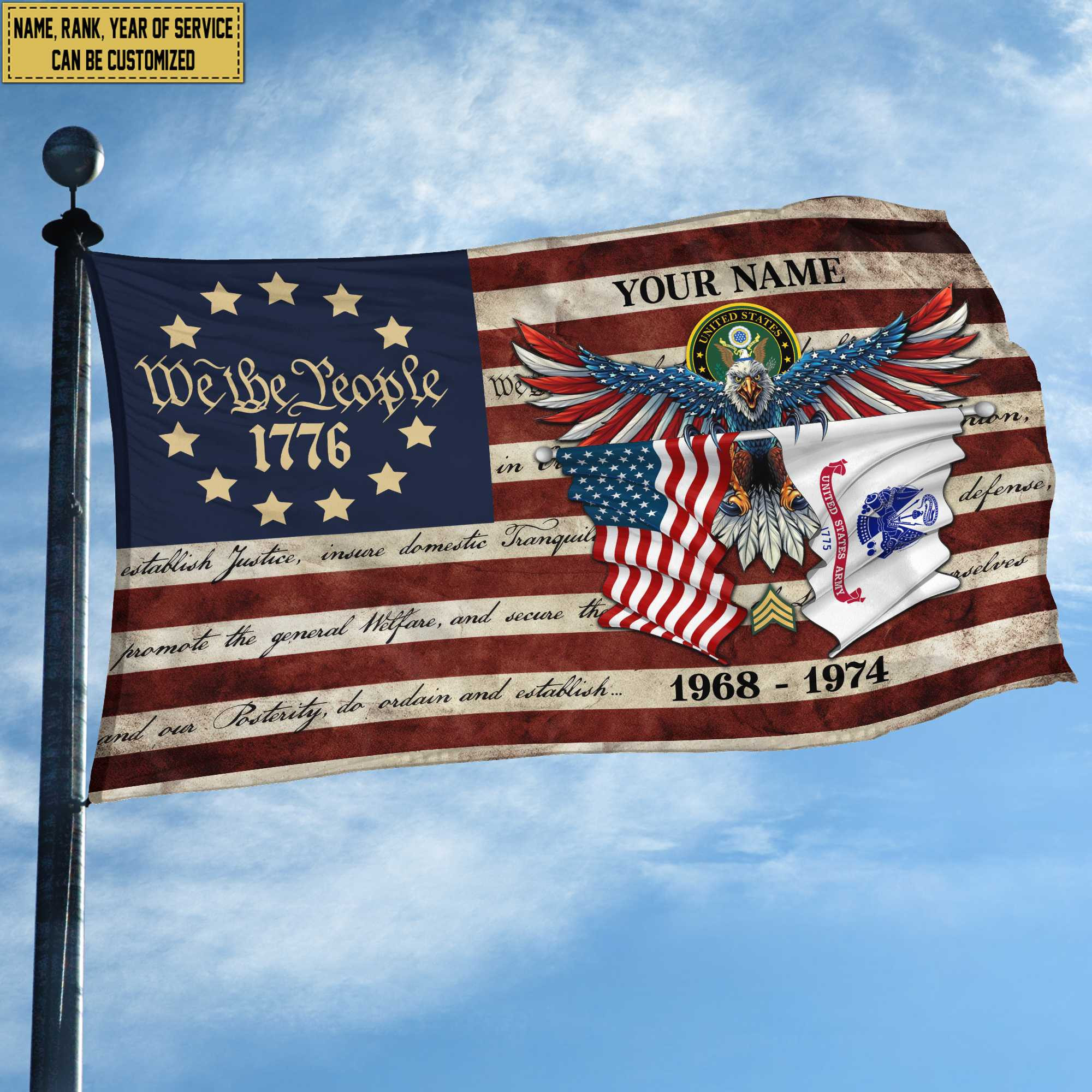 Premium Custom US Army Grommet Flag VPVC105201, Gift For Army Veteran, Best Gifts On Father’s Day, Memorial Day, Independence Day, Veterans Day. Premium Custom US Army Grommet Flag VPVC105201, Gift For Army Veteran, Best Gifts On Father’s Day, Memorial Day, Independence Day, Veterans Day.