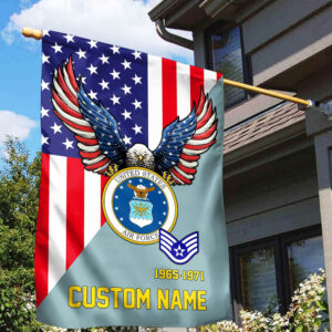 Premium Custom USAF Veteran Flag VPVC110804, Gift For Air Force Veteran, American Flag, Patriotic Flag, Garden Flag, House Flag, Gifts On Father’s Day, Independence Day, Veterans Day.