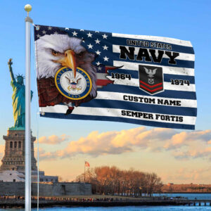 Premium Custom US Navy Grommet Flag VPVC108702, Gifts For Navy Veteran, Best Gifts On Father’s Day, Armed Forces Day, Independence Day, Veterans Day.