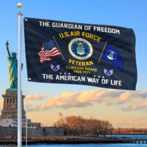 USAF Custom Grommet Flag VPVC108304, Gifts For Air Force Veteran, Best Gifts On Father’s Day, Armed Forces Day, Independence Day, Veterans Day.