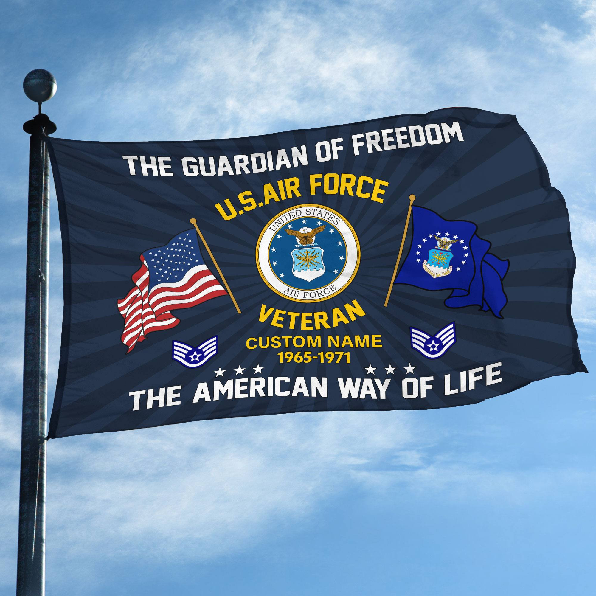 USAF Custom Grommet Flag VPVC108304, Gifts For Air Force Veteran, Best Gifts On Father’s Day, Armed Forces Day, Independence Day, Veterans Day. USAF Custom Grommet Flag VPVC108304, Gifts For Air Force Veteran, Best Gifts On Father’s Day, Armed Forces Day, Independence Day, Veterans Day.