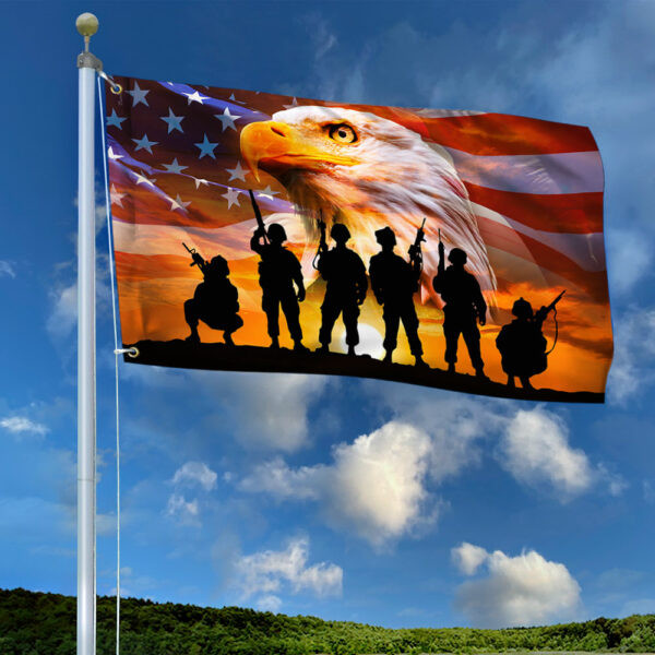 Veteran Grommet Flag US Military PVC260517 Veteran Grommet Flag US Military PVC260517