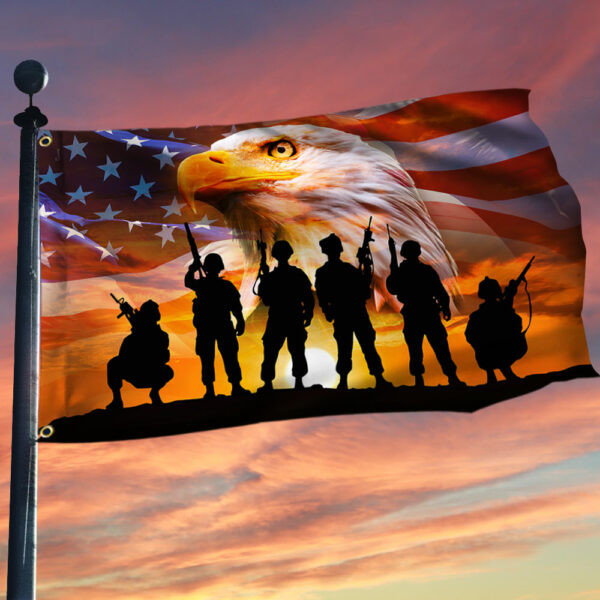Veteran Grommet Flag US Military PVC260517 Veteran Grommet Flag US Military PVC260517