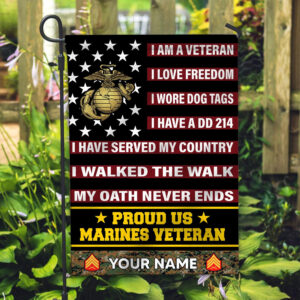 USMC Veteran Flag VPVC112003, Custom Name, Rank, Gift For Marine Veteran, American Flag, Patriotic Flag, Garden Flag, House Flag 2 1743149275735.jpg