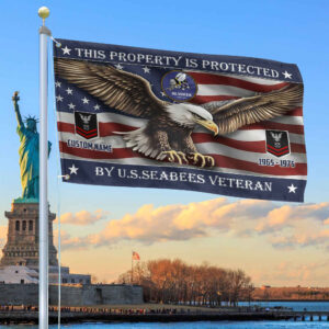 Unique Custom Name, Rank, Year, US Seabees Grommet Flag VPVC108509, Gifts For Seabees Veteran, Gifts For Dad, For Husband, Best Gifts On Father’s Day, Independence Day, Veterans Day.