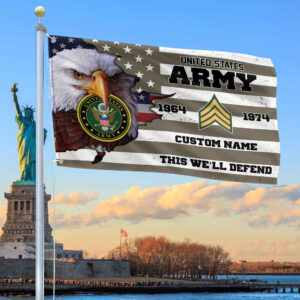 Premium Custom US Army Grommet Flag VPVC108710, Gifts For Army Veteran, Best Gifts On Father’s Day, Armed Forces Day, Independence Day, Veterans Day.