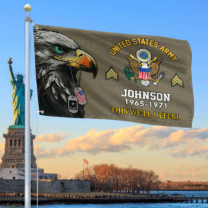 US Army Custom Grommet Flag VPVC108810, Gifts For Army Veteran, Best Gifts On Father’s Day, Armed Forces Day, Independence Day, Veterans Day.