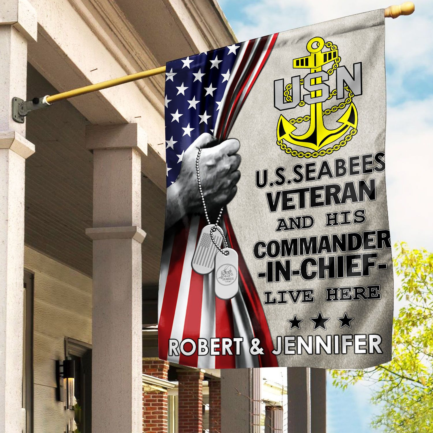 US Seabees Veteran Flag VPVC110509, Custom Name, Gift For Seabees Veteran, American Flag, Patriotic Flag, Garden Flag, House Flag, Best Gifts On Father’s Day, Independence Day, Veterans Day. US Seabees Veteran Flag VPVC110509, Custom Name, Gift For Seabees Veteran, American Flag, Patriotic Flag, Garden Flag, House Flag, Best Gifts On Father’s Day, Independence Day, Veterans Day.