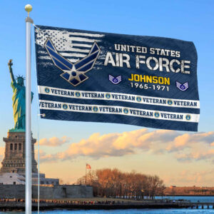 Premium Custom USAF Grommet Flag VPVC109212, Gifts For Air Force Veteran, Best Gifts On Father’s Day, Armed Forces Day, Independence Day, Veterans Day.