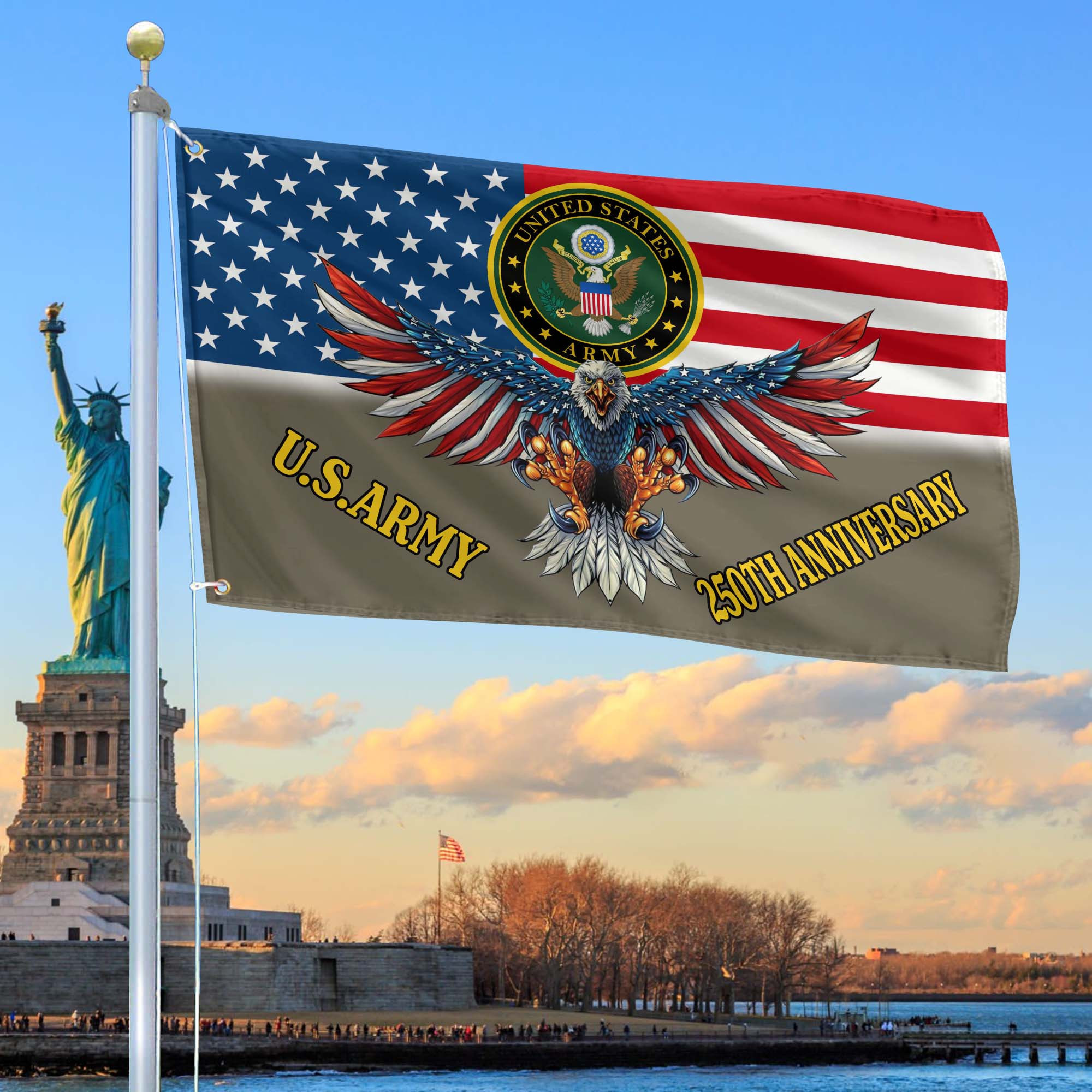Premium 250th Anniversary Of The Army Grommet Flag VPVC120018, Gifts For Army Veteran, Best Gifts On Father’s Day, Veterans Day. Premium 250th Anniversary Of The Army Grommet Flag VPVC120018, Gifts For Army Veteran, Best Gifts On Father’s Day, Veterans Day.