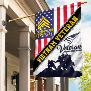 Premium Custom Vietnam Veteran Flag VPVC110106, Gifts For Vietnam Veteran, American Flag, Patriotic Flag, Garden Flag, House Flag, Best Gifts On Father’s Day, Independence Day, Veterans Day.