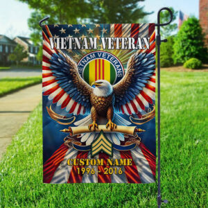 Premium Custom Name, Rank Vietnam Veteran Flag VPVC110306, Gift For Vietnam Veteran, American Flag, Patriotic Flag, Garden Flag, House Flag, Best Gifts On Father's Day, Independence Day, Veterans Day. 2 1742973674967.jpg