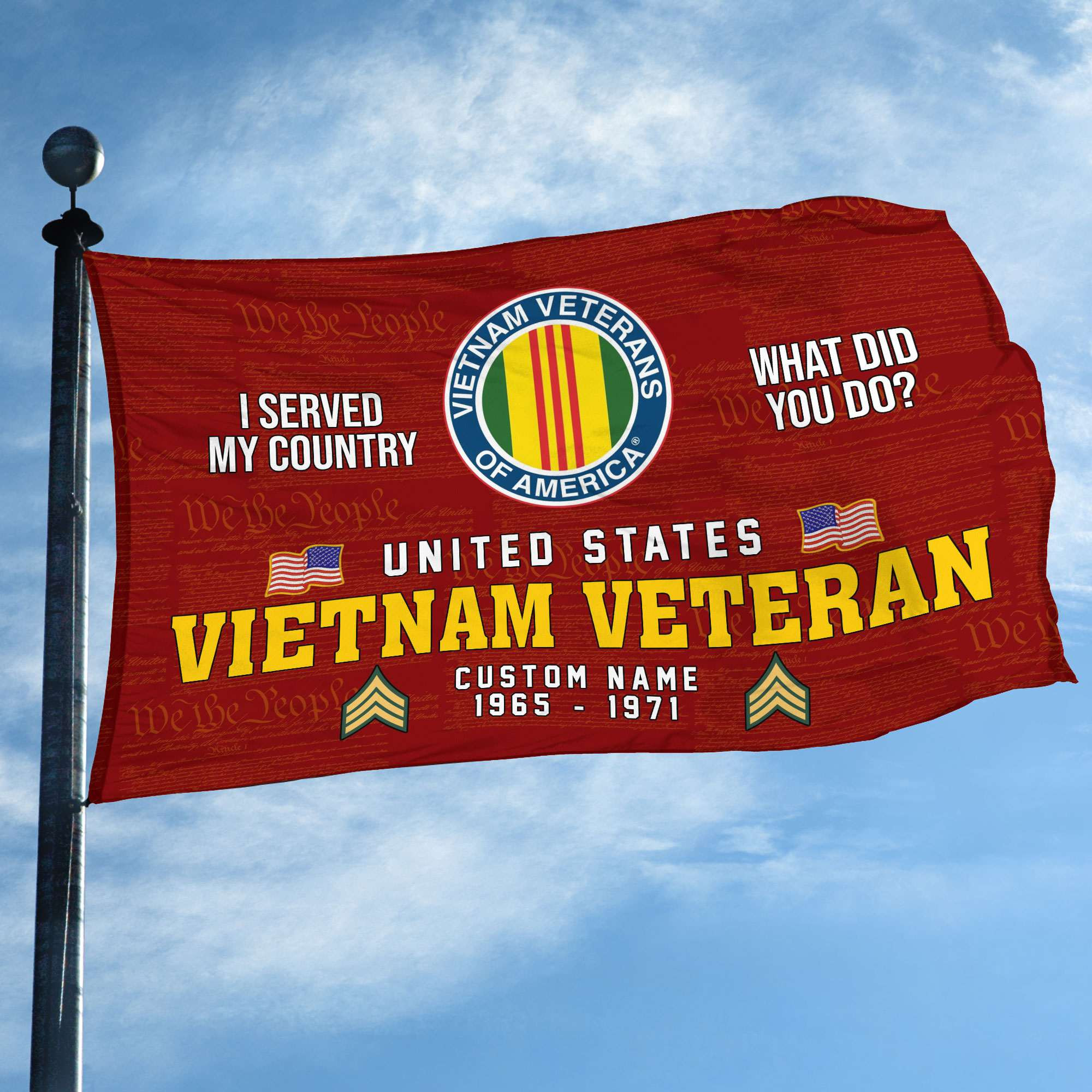Unique Custom Name, Rank, Year, Vietnam Veteran Grommet Flag VPVC106706, Gift For Vietnam Veteran, Gifts For Dad, For Husband, Best Gifts On Father’s Day, Independence Day, Veterans Day. Unique Custom Name, Rank, Year, Vietnam Veteran Grommet Flag VPVC106706, Gift For Vietnam Veteran, Gifts For Dad, For Husband, Best Gifts On Father’s Day, Independence Day, Veterans Day.