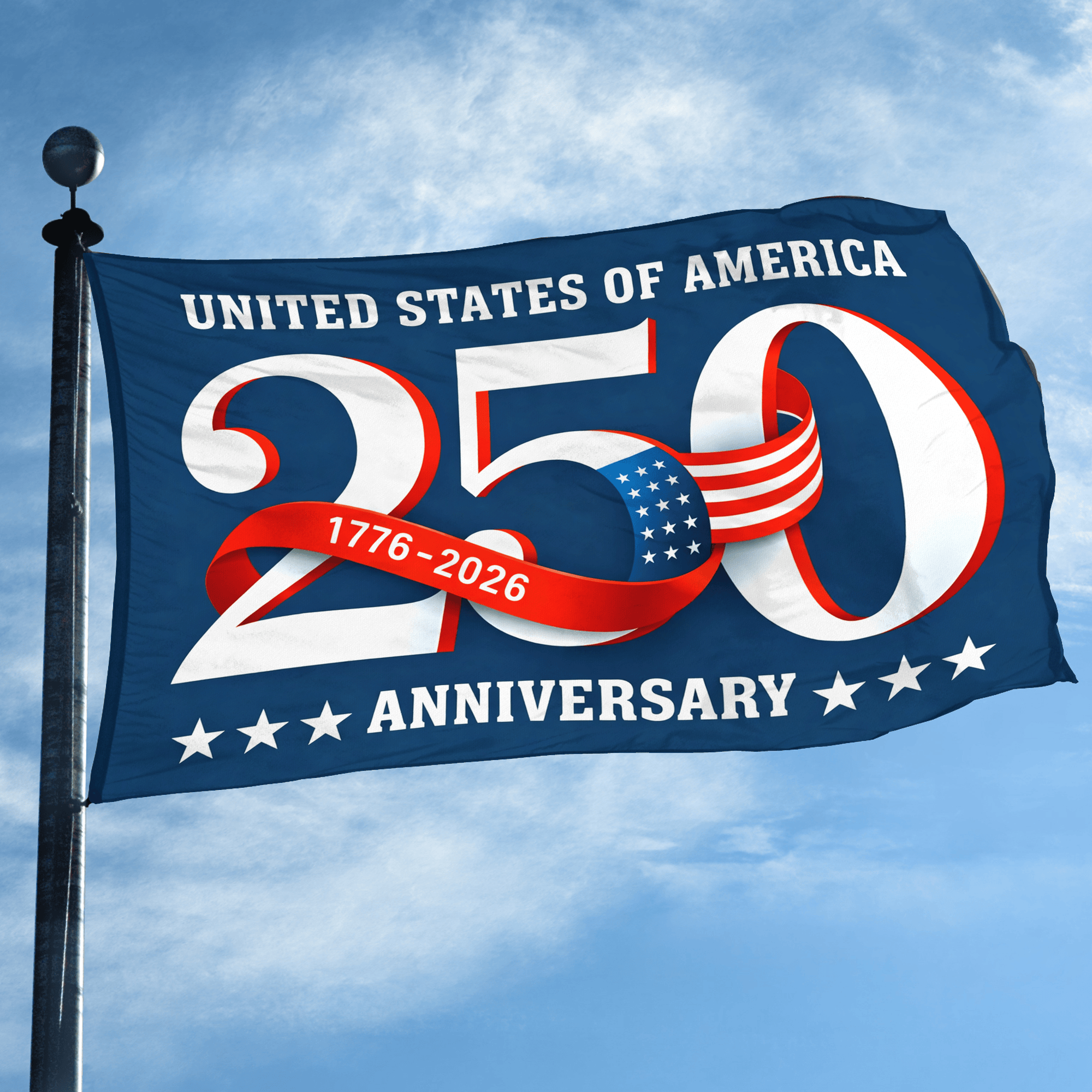 Premium America 250th Anniversary Grommet Flag VPVC120129, America 250th Flag, America 250th Birthday, Best Gifts On Independence Day, Veterans Day. Premium America 250th Anniversary Grommet Flag VPVC120129, America 250th Flag, America 250th Birthday, Best Gifts On Independence Day, Veterans Day.